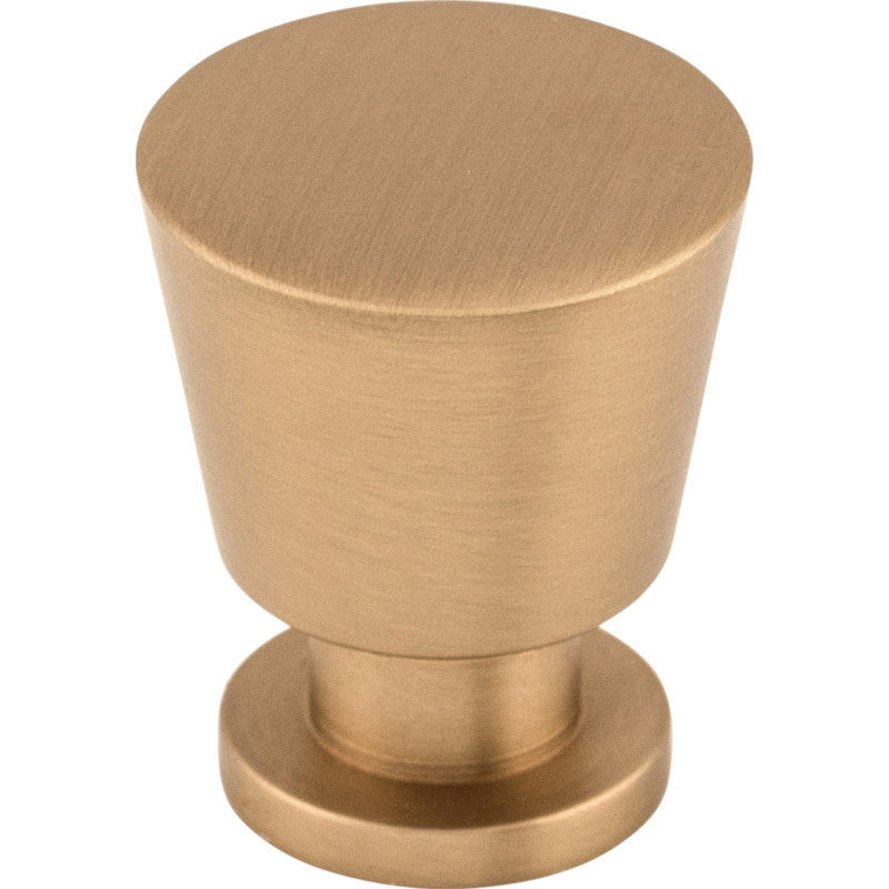 Rocks 7/8" Diameter Round Knob, Brushed Bronze