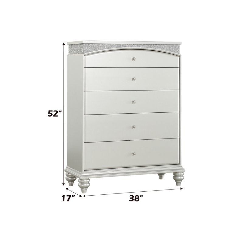 Commode à finition platine Maverick