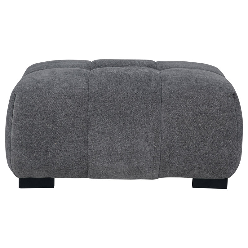 Repose-pieds octave rembourré gris anthracite Octavia, Gris