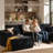 No Assembly Required Compression Packed 3-piece Cloud Modular Upholstered Sectional Sofa-1645550055