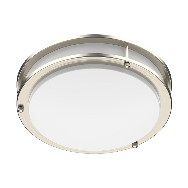 Plafonnier encastré à DEL simple Jeevun, H 4 po x l 10 po x P 10 po