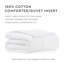 Édredon en duvet synthétique 100% coton - Coquille de coton lavé et brossé rétro, rembourrage en duvet synthétique de fibres Hallow, super moelleux-86545064