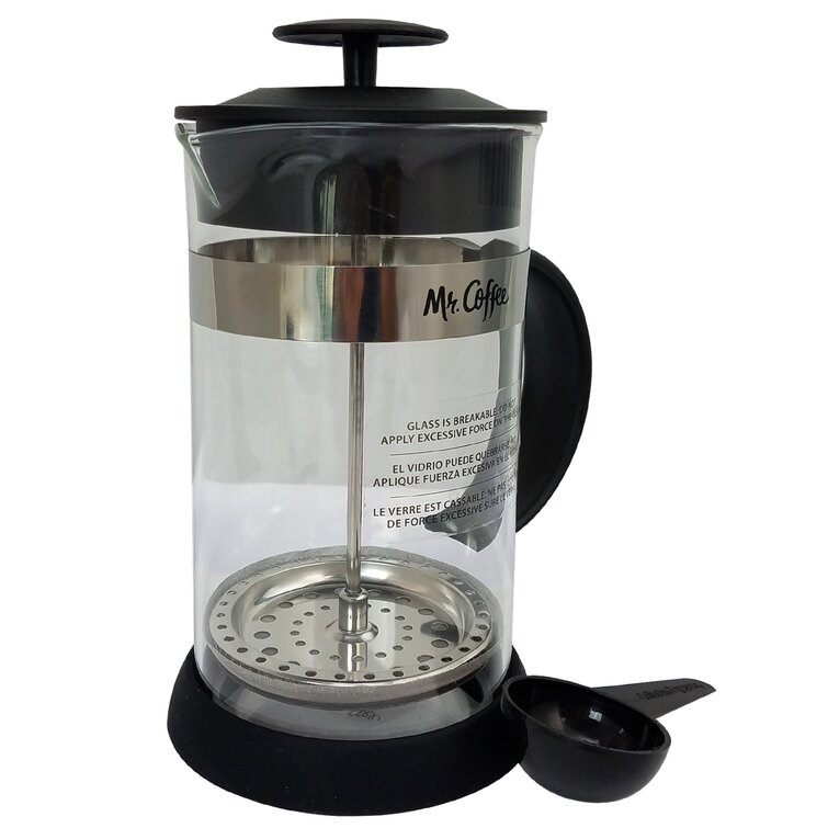 Gibson 4-Cup Mr Coffee Polka Dot Brew French Press Coffee Maker