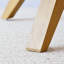Ensemble de salle à manger extensible 7 pièces en placage de bois avec chaises à roulettes rembourrées