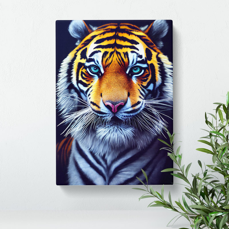 Striking Tiger No.4 - Wrapped Canvas, 76cm H x 35cm W x 3cm D