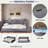 Upholstery Daybed With Storage Footstool, Shelves, 2 Drawers, Usb Charging And Led Light-1781045685-1781045686
