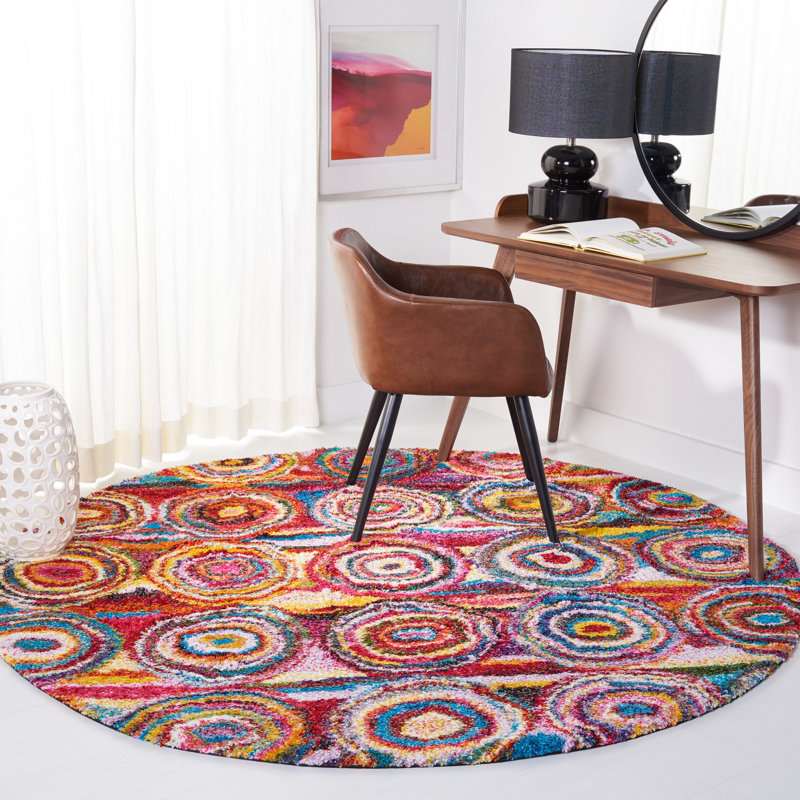 Gleno Performance Geometric Rug, Square 4'