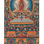 Stupa Thangka peint à la main avec divers événements de la vie de Bouddha (Brocadeless Thangka)