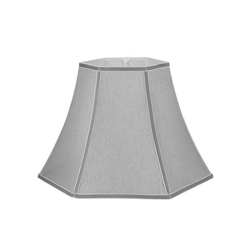 Ervine Polyester Bell Lamp Shade ( Uno ), 31.5cm H x 40cm W x 40cm D, Steel Grey