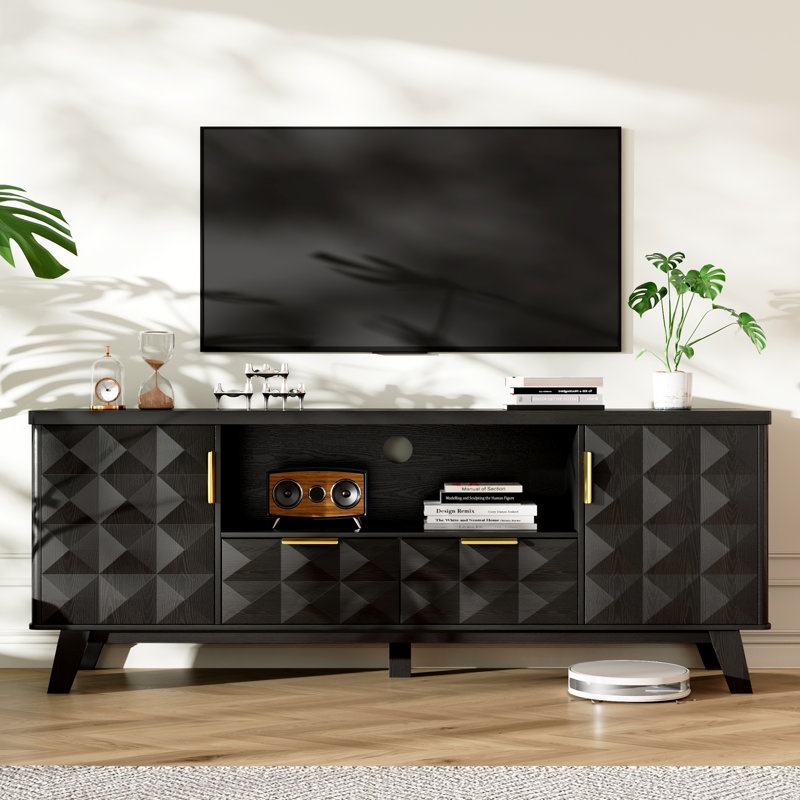 TV Stand for TVs up to 65", Black