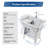 Freestanding Plastic Laundry Sink With Washboard And Faucet-123364182