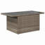  Ensemble de canapé de jardin en rotin PE gris, acier thermolaqué, verre trempé-1475482791
