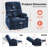 350lbs Power Lift Recliner with Extended Footrest, Cup Holder and USB Type C Charger-729344553