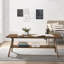 Ensemble de table basse 3 pièces en bois de style moderne du milieu du siècle
