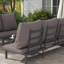 Ayomikun 180cm Long Reclining Double Chaise with Cushions and Table