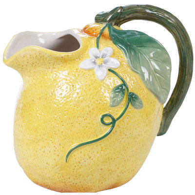 Certified International Citron 3-D Lemon Pitcher
