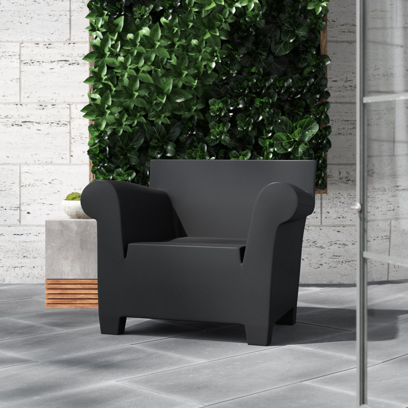 Bubble Club Outdoor Lounge Chair, Black