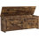 Coffre de rangement, banc de rangement avec charnière de sécurité, coffre en bois de style campagnard pour entrée, chambre à coucher, salon, rétro