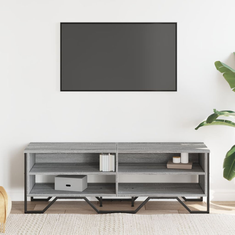 Andan Unfinished TV Stand, Grey Sonoma, 122cm