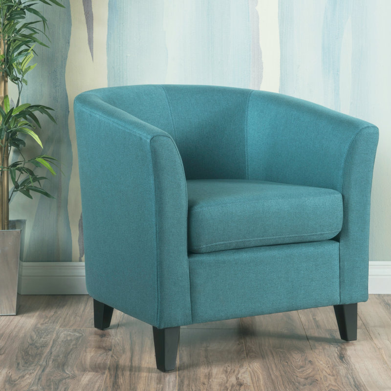 Chaise d'appoint contemporaine tapissée, Sarcelle
