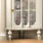 White Solid + Manufactured Wood + Tempered Glass Display Cases