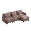 Canapé en L 3 places avec repose-pieds mobile Chenille-133151197-133151201