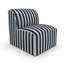 Ensemble de chaise rembourrée avec repose-pieds et coussins Sunbrella 4 pièces Praia -107485340