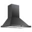CAVALIERE 30" inch 462 CFM Convertible Digital Wall Mount Range Hood Included Charcoal Filter in Powder Coated Matte Black