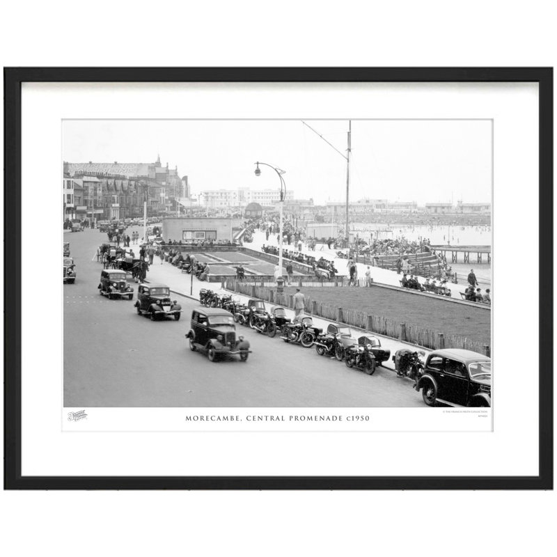 Morecambe, Central Promenade C1950 - Single Picture Frame Print, 60cm H x 80cm W x 2.3cm D