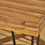 Table de salle à manger industrielle en bois et métal