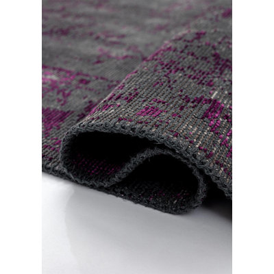Alysta Rectangle 78.74 cm x 118.11 cm Vintage Look Cotton and Viscose Indoor / Outdoor Area Rug