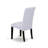 7 Piece Dining Set Consist of a Rectangle Dining Room Table and 6 Grey Linen Fabric Upholstered Parson Chairs, Black-433581848-485948986-433581849