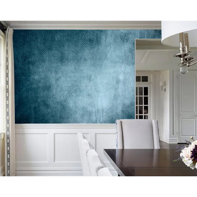 Teal Textured Abstract Wall Mural