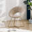 Vanezza 28.35" Wide Modern Faux Suede Accent Chair with Metal Legs-1958465989-1958466011