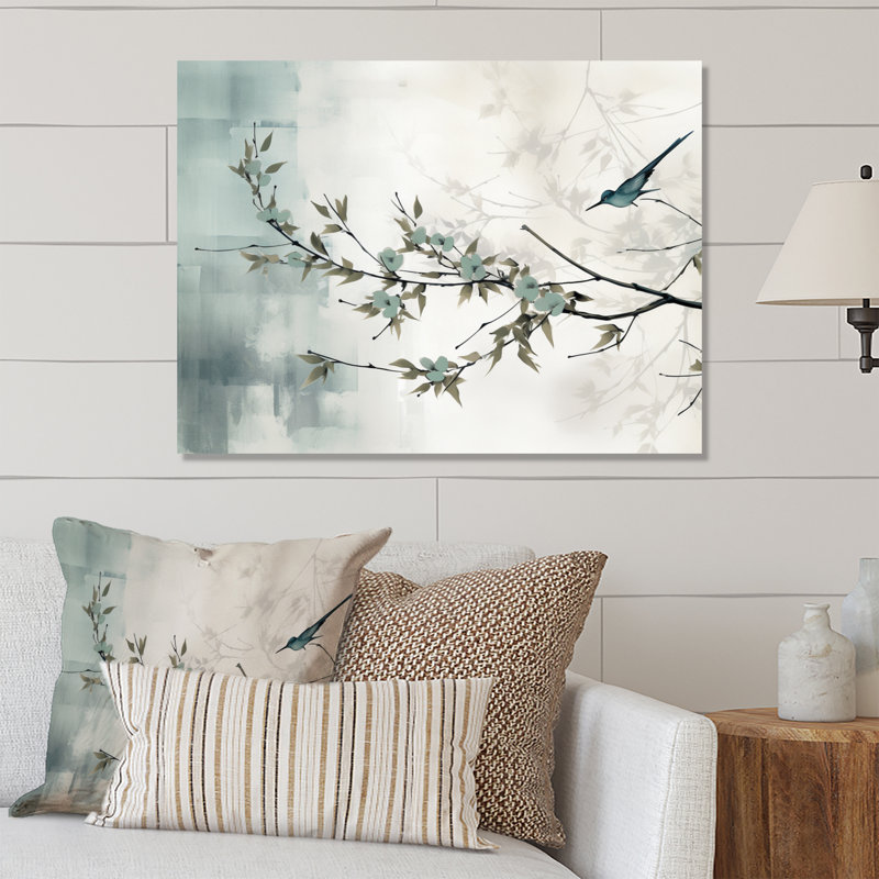 Asian Art Sumi Serenity - Art asiatique, reproduction d'art sur métal, H 30 po x l 40 po