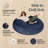 Jaxx 6 Foot Cocoon - 2-in-1 Convertible Bean Bag Bed & Large Bean Bag Chair for Adults -1321427001
