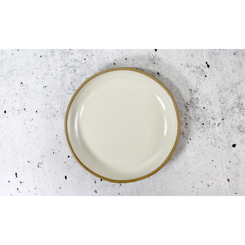 Marl 28cm Melamine Dinner Plate, Cream