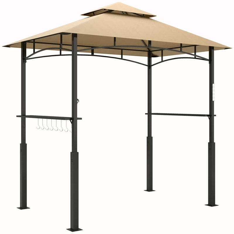 Abri de jardin extérieur brun foncé 8 pi x 5 pi