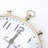 Decorative & Classic Aluminium Silver Table Clock-Desk clock
