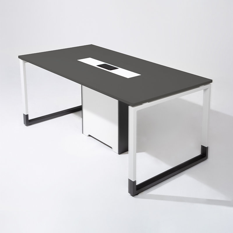 Table de conférence rectangulaire, Noir, H 29,53 po x L 70,87 po x l 35,43 po