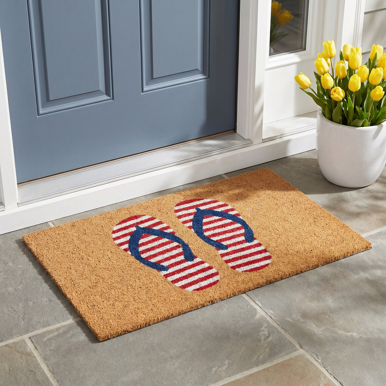 Cracraft Non-Slip Independence Day Doormat, Rectangle 2' x 3'