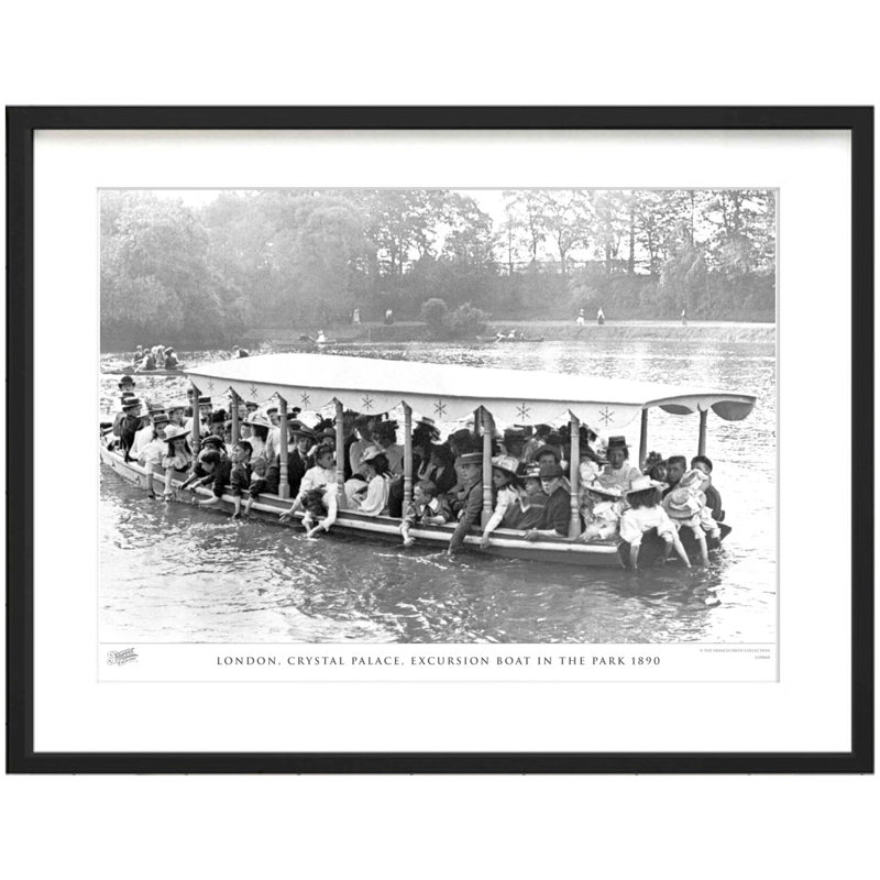 London, Crystal Palace, Excursion Boat In The Park 1890 by Francis Frith - Single Picture Frame Print