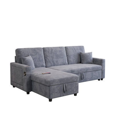 Canapé-lit modulaire convertible Corduroy