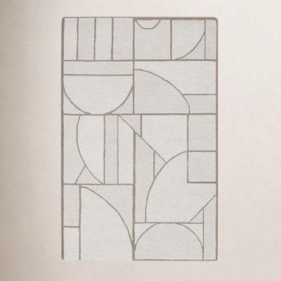 Helaine Hand-Tufted Abstract Wool Rug