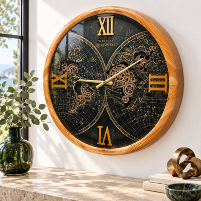 Horloge murale avec pignons en mouvement rond The-Gear Horloge