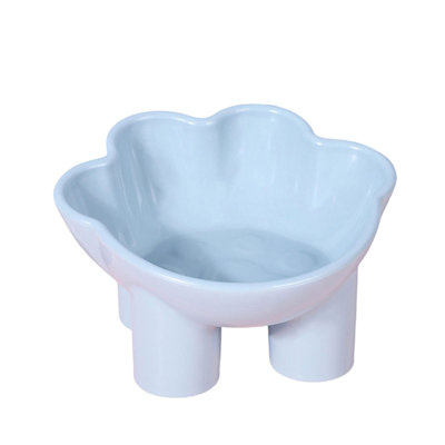 Pla stic Cat bowl Cats Food Bowl Large Capacity Pet Food Bowl Cute Drinking Bowl For Cats To Protects The Neck