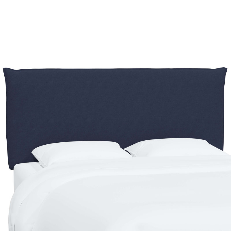 Halcyon Upholstered Headboard, King, Classic Xavier Navy Linen