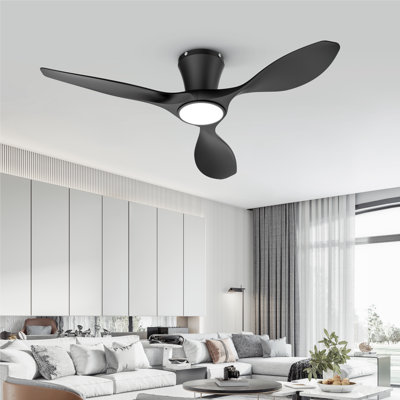 2 pièces ventilateur de plafond encastré de 42 pouces avec lumière noire