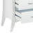 Rectangular Nightstand In White With 2 Function - Wooden Frame, Tapered Legs, , 25" X 24" 16 Configuration