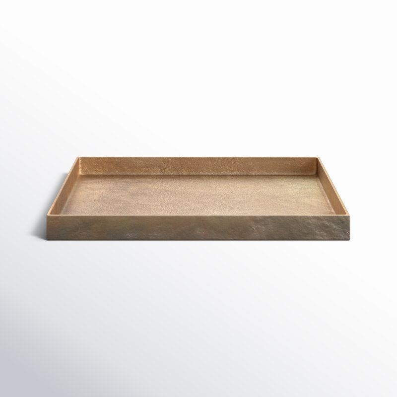 Aluminum Tray, Brown, 1.5" H x 18" W x 14.25" D
